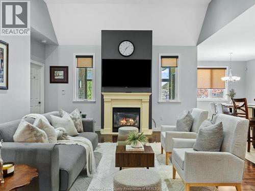 11900 Boulder, Windsor, ON - Indoor Photo Showing Living Room With Fireplace