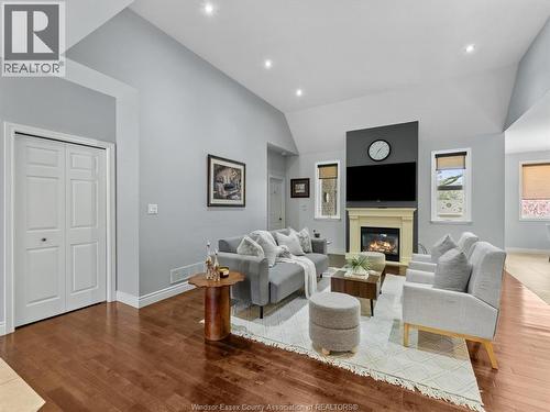 11900 Boulder, Windsor, ON - Indoor Photo Showing Living Room With Fireplace