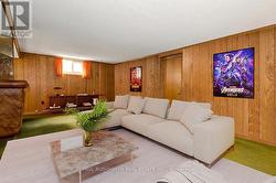 Virtually Staged-Basement Rec Room - 