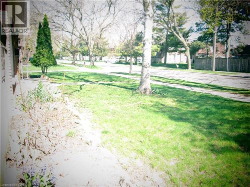 Manicured lawn with mature trees and established landscaping - 648 Francis Road, Burlington, ON - Outdoor