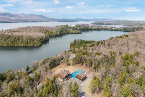 Aerial View - 170 Ch. De L'Éléphant, Stanstead - Canton, QC - Outdoor With Body Of Water With View