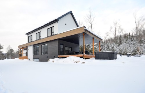 Face arrière - 551 Ch. Du Quartier-Du-Cerf, Saint-Côme, QC - Outdoor
