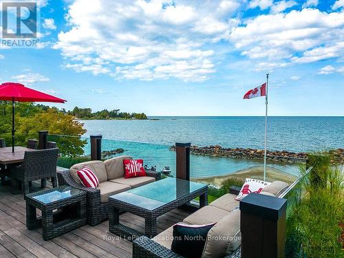 183 Lake Drive, Blue Mountains, ON - Outdoor With Body Of Water With Deck Patio Veranda With View