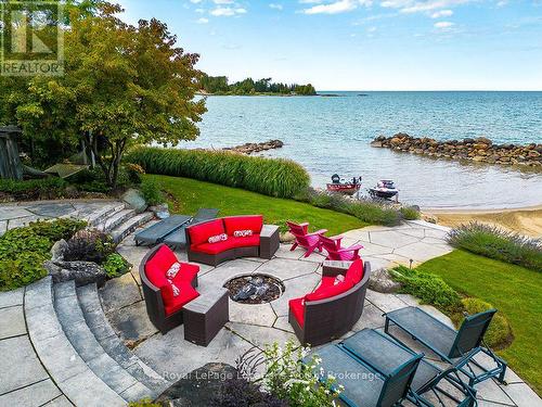 183 Lake Drive, Blue Mountains, ON - Outdoor With Body Of Water With Deck Patio Veranda