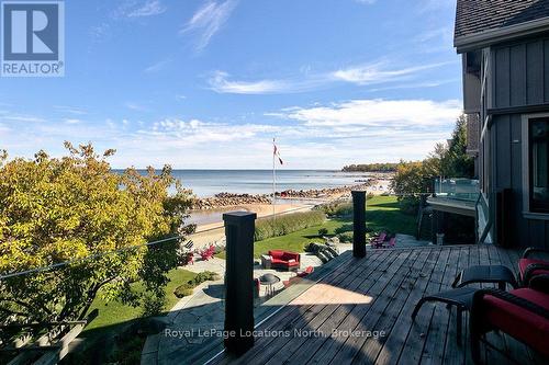 183 Lake Drive, Blue Mountains, ON - Outdoor With Body Of Water With Deck Patio Veranda With View
