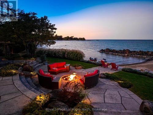 183 Lake Drive, Blue Mountains, ON - Outdoor With Body Of Water With Deck Patio Veranda With View
