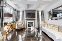 Elegant Fireplace and Window Dressings - 