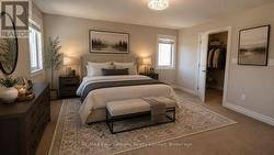 Primary Bedroom digitally staged - 