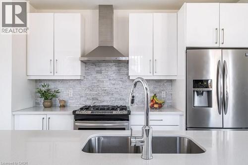 96 Augusta Street, Hamilton, ON - Indoor Photo Showing Kitchen With Stainless Steel Kitchen With Double Sink With Upgraded Kitchen