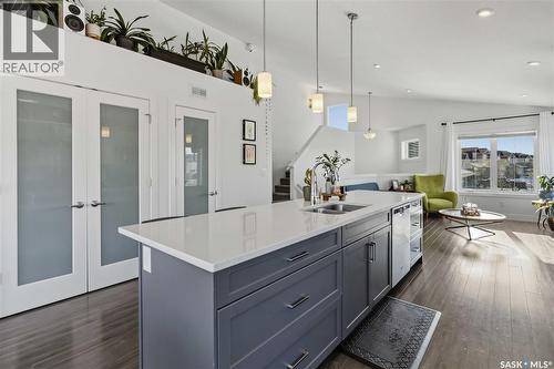 403 Delainey Road, Saskatoon, SK - Indoor Photo Showing Kitchen With Double Sink