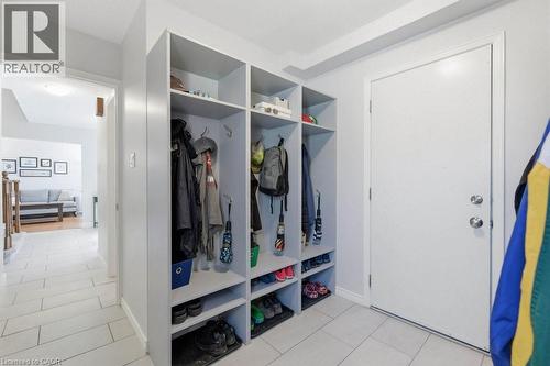 Entryway featuring built-in cubby storage with integrated hooks and shelving - 44 Lorilee Crescent, Kitchener, ON - Indoor