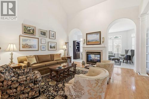 4172 Stonebridge Crescent, Burlington, ON - Indoor Photo Showing Living Room With Fireplace