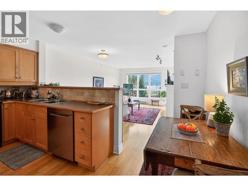 550 Rainbow Drive Unit# 302, Kaslo, BC - Indoor Photo Showing Kitchen With Double Sink