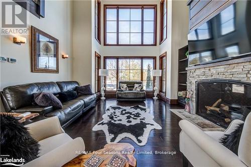 12 Windrose Valley Boulevard, Clearview, ON - Indoor Photo Showing Living Room With Fireplace