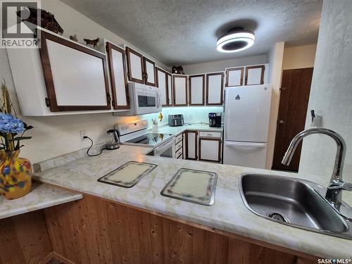 24 228 3Rd Street, Weyburn, SK - Indoor Photo Showing Kitchen With Double Sink