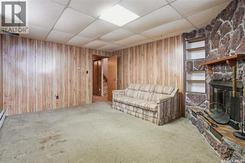98 Main Street, Lang, SK - Indoor With Fireplace