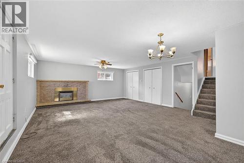 35 Rangeview Court, Hamilton, ON - Indoor With Fireplace