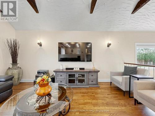 3485 Cawthra Road, Mississauga, ON - Indoor Photo Showing Living Room With Fireplace