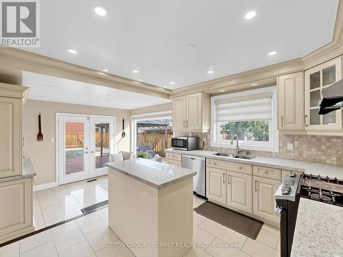 3485 Cawthra Road, Mississauga, ON - Indoor Photo Showing Kitchen With Double Sink