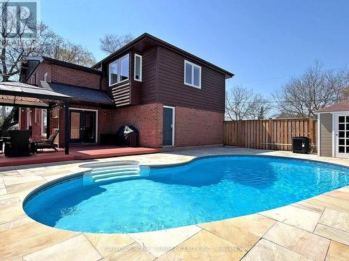 3485 Cawthra Road, Mississauga, ON - Outdoor With In Ground Pool