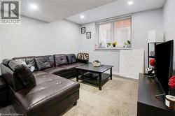 Living area with recessed lighting - 