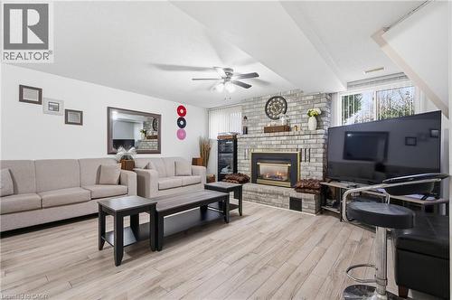 428 Dayna Crescent, Waterloo, ON - Indoor Photo Showing Living Room With Fireplace