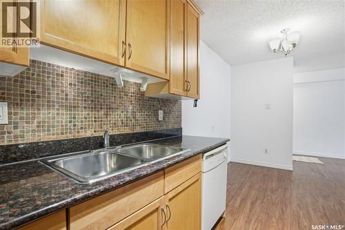 104D2 1121 Mckercher Drive, Saskatoon, SK - Indoor Photo Showing Kitchen With Double Sink