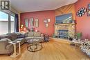 6507 Gillmore Drive, Regina, SK  - Indoor Photo Showing Living Room With Fireplace 
