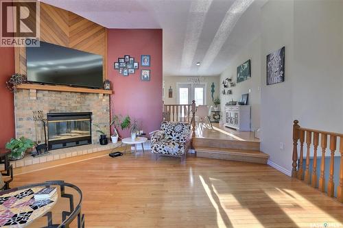 6507 Gillmore Drive, Regina, SK - Indoor Photo Showing Other Room With Fireplace
