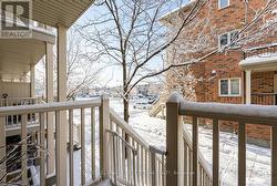 Looking towards parking lot from rear patio - 
