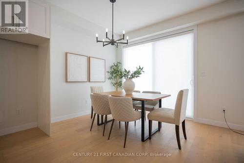 Window Treatments Added on Rear Windows - 4297 Calhoun Way, London South (South V), ON - Indoor Photo Showing Dining Room