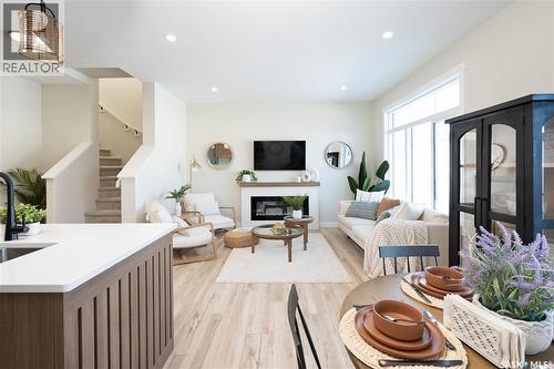 3004 Dumont Way, Regina, SK - Indoor Photo Showing Other Room With Fireplace