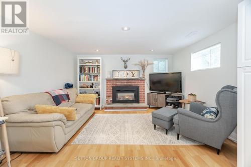 175 Connaught Crescent, Caledon, ON - Indoor Photo Showing Living Room With Fireplace