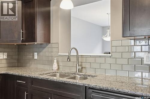 405 212 Willis Crescent, Saskatoon, SK - Indoor Photo Showing Kitchen With Double Sink With Upgraded Kitchen