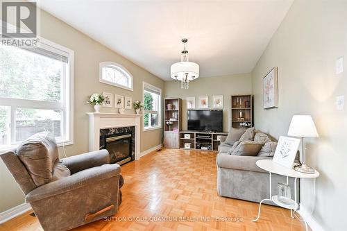 3512 Positano Place, Mississauga, ON - Indoor Photo Showing Living Room With Fireplace
