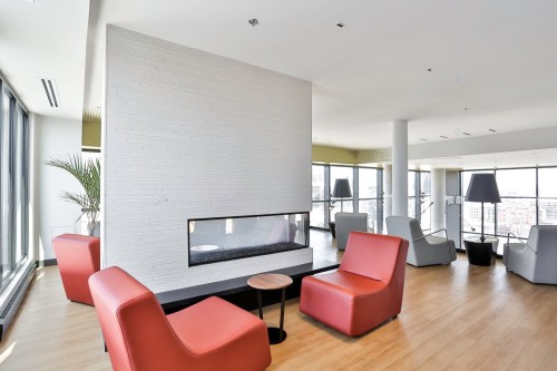 Common room - 312-198 Rue Ann, Montréal (Le Sud-Ouest), QC - Indoor With Fireplace