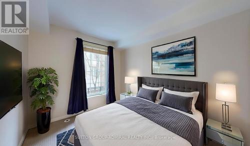 Virtually Staged Photo - 516 - 3 Everson Drive, Toronto, ON - Indoor Photo Showing Bedroom