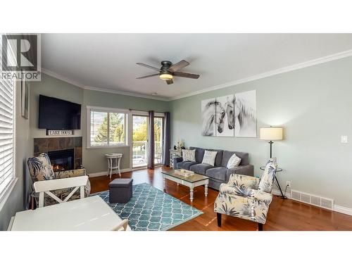 144 Power Street Unit# 202, Penticton, BC - Indoor Photo Showing Living Room With Fireplace