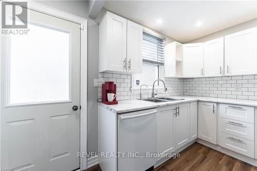 140 Royal Avenue, Hamilton, ON - Indoor Photo Showing Kitchen With Double Sink