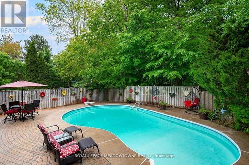 2818 Folkway Drive, Mississauga, ON - Outdoor With In Ground Pool With Deck Patio Veranda With Backyard