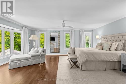 Sun-Filled Primary Suite w/Wood Burning Fireplace - 2315 8 Sideroad, Burlington, ON - Indoor Photo Showing Bedroom