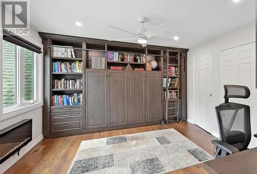 Fourth Bedroom with a Built-In Murphy Bed - 2315 8 Sideroad, Burlington, ON - Indoor With Fireplace