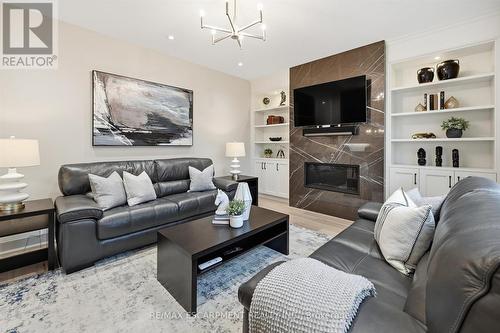 2229 Tallman Avenue, Burlington, ON - Indoor Photo Showing Living Room With Fireplace
