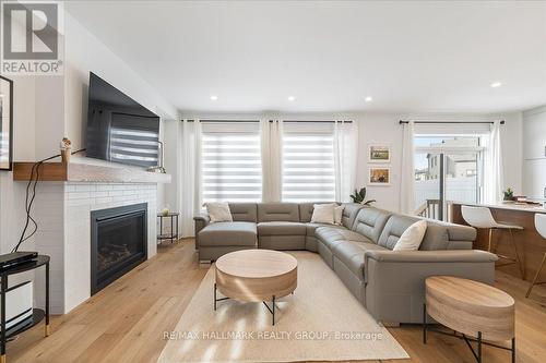 6461 Renaud Road, Ottawa, ON - Indoor Photo Showing Living Room With Fireplace
