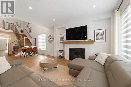 6461 Renaud Road, Ottawa, ON - Indoor Photo Showing Living Room With Fireplace