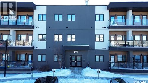 111 720 Baltzan Boulevard, Saskatoon, SK - Outdoor With Balcony With Facade