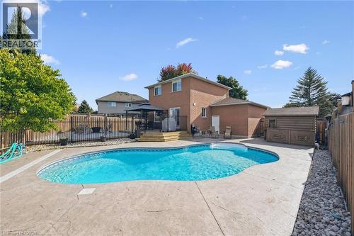 334 Daniel Cres, Elora, ON - Outdoor With In Ground Pool With Deck Patio Veranda With Backyard With Exterior