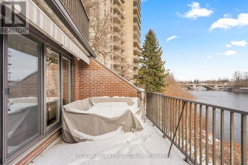 Extended terrace balcony - 103 - 555 Wilbrod Street, Ottawa, ON - Outdoor With Body Of Water With Balcony
