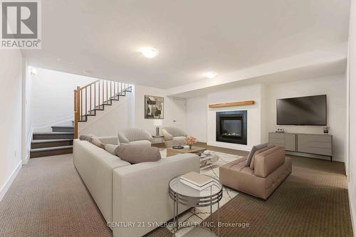 254 Finsbury Avenue, Ottawa, ON - Indoor Photo Showing Living Room With Fireplace
