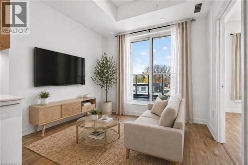 Virtually Presented - 500 Plains Road E Unit# 207, Burlington, ON - Indoor Photo Showing Living Room